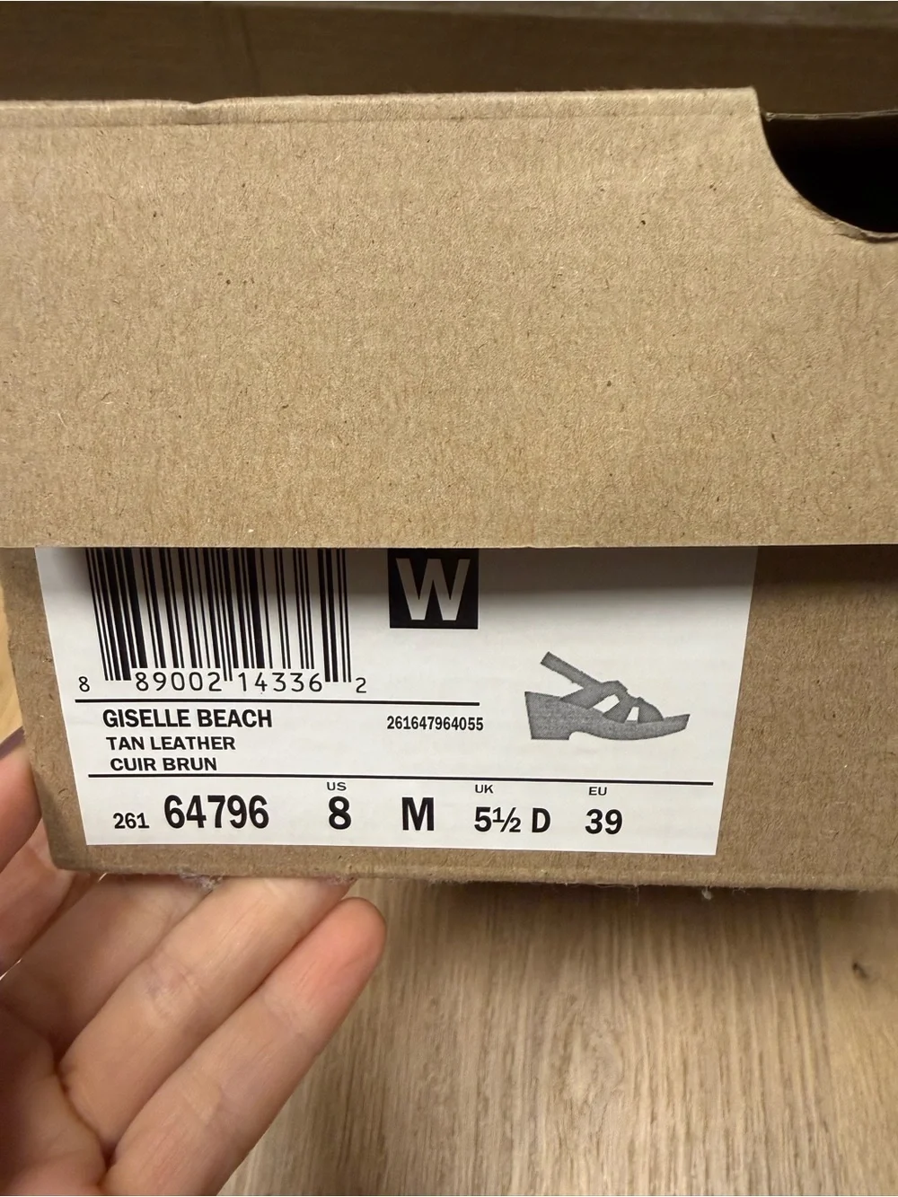 Clark’s sz 8 Giselle wedge sandal